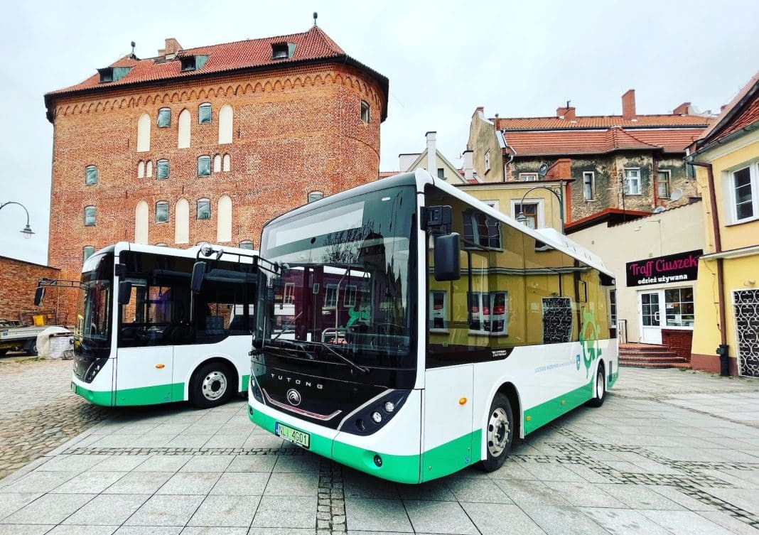 Lidzbark Warmiński dokupił nowe autobusy elektryczne Yutong